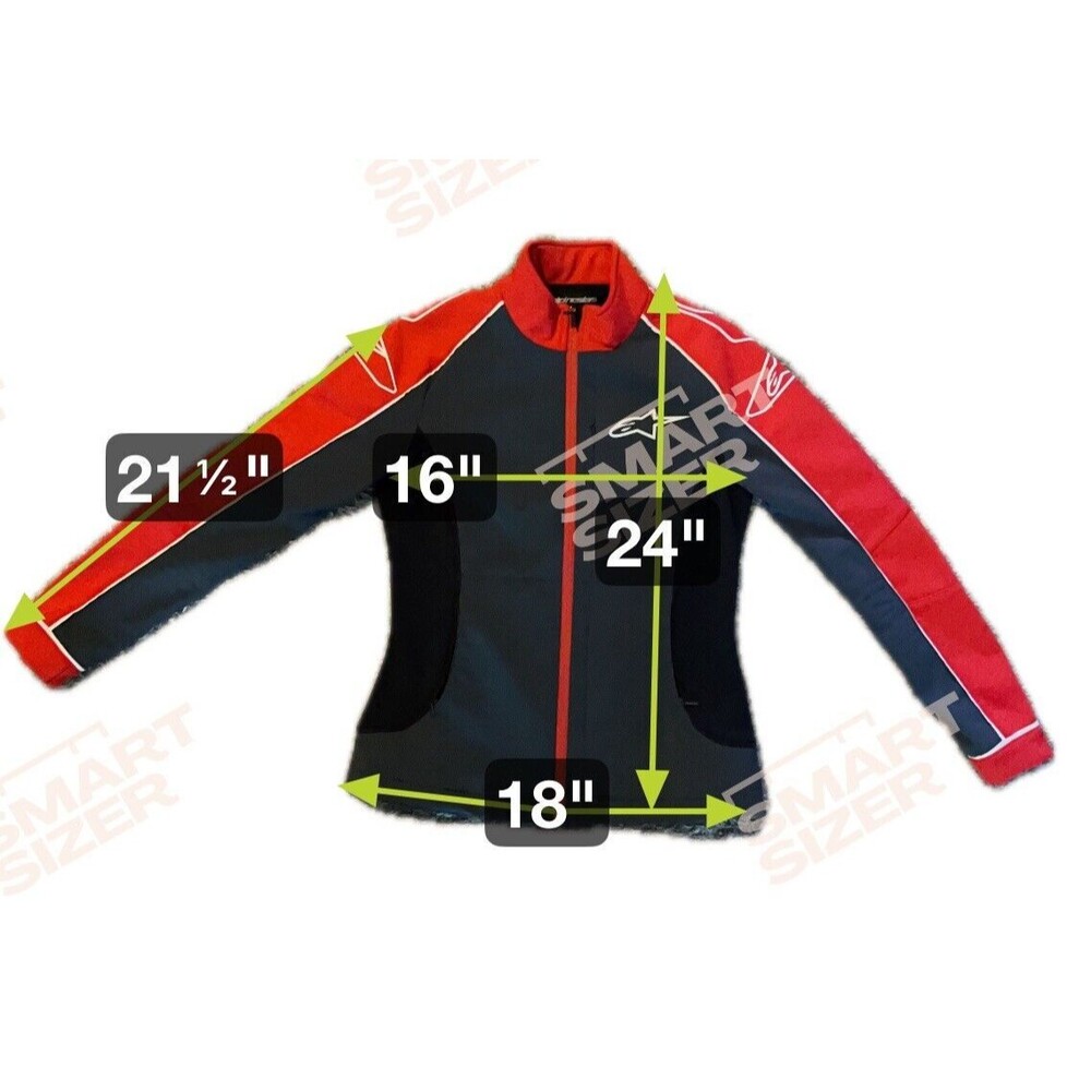 Alpinestars Women’s S Racing Development Livery Jacket Softshell Moto‎ Gray/Red - Picture 17 of 17